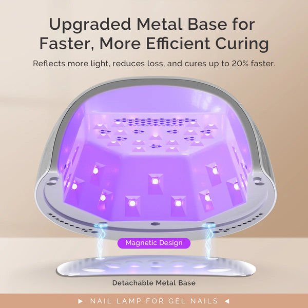 MelodySusie - New Upgraded P-Plus30Gt Rechargeable Cordless Uv/Led Nail Lamp - Silver