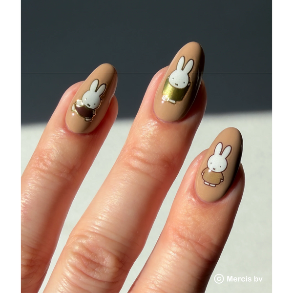 Deco Beauty - Nail Art Stickers - Miffy In Neutrals