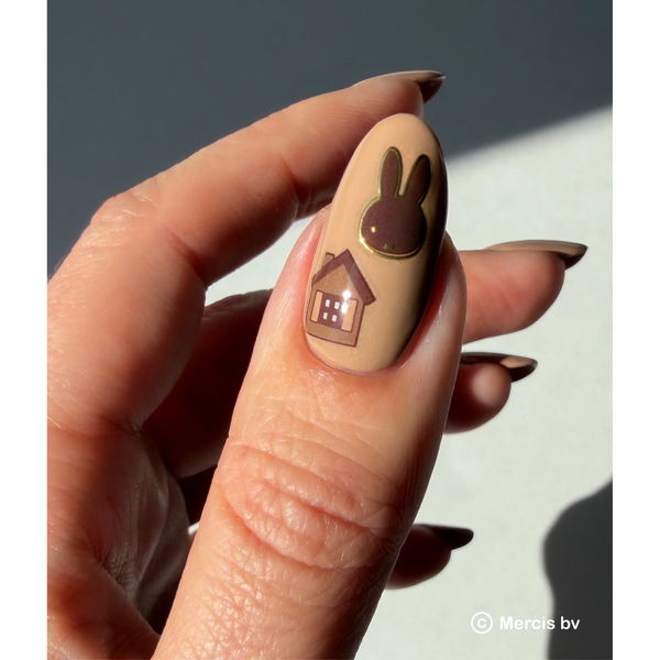 Deco Beauty - Nail Art Stickers - Miffy In Neutrals
