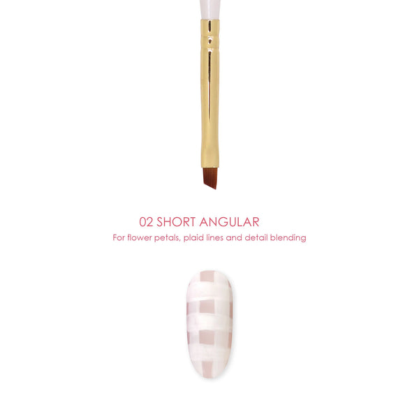 Daily Charme - Nail Art Brush - 02 Short Angular