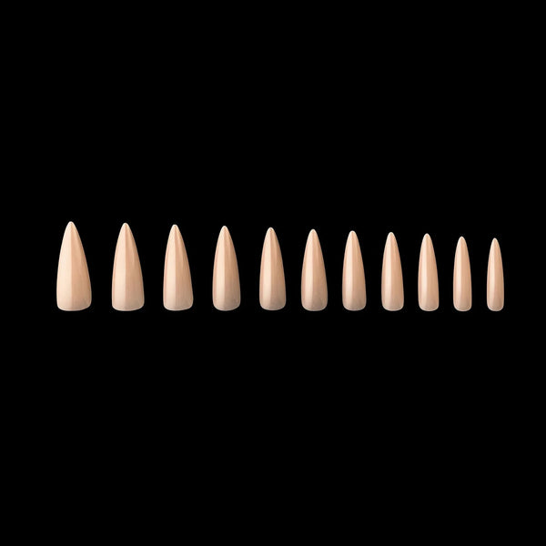 Apres - neutrals gel-x tips - alex stiletto long (150 pcs)