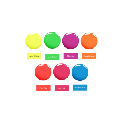 Madam Glam - Neon Art Gel Paints Bundle