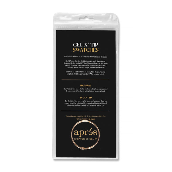 Apres - Gel-X Tip Swatch: Natural/Sculpted Round Medium