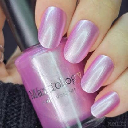 Maniology - Stamping Nail Polish - Satin Slumber: Night Gown (P176) - Pink Smooth Metallic