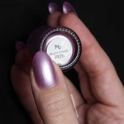 Maniology - Stamping Nail Polish - Satin Slumber: Night Gown (P176) - Pink Smooth Metallic