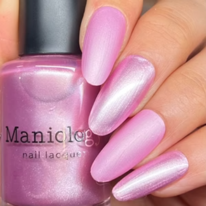 Maniology - Stamping Nail Polish - Satin Slumber: Night Gown (P176) - Pink Smooth Metallic