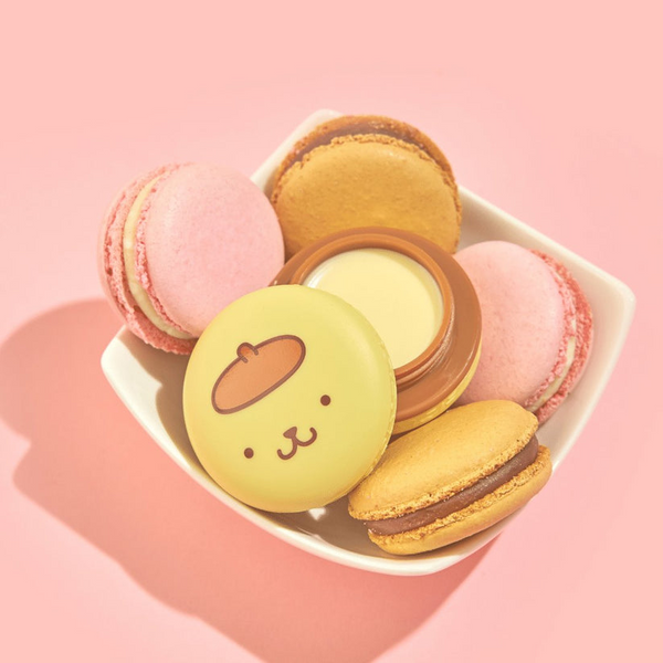 The Creme Shop X Hello Kitty - Pompompurin Holiday Macaron Lip Balm Caramel Pudding