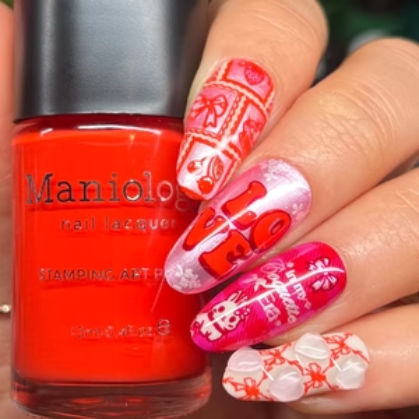 Maniology - Stamping Nail Polish - Pout (B539) - Cream Red