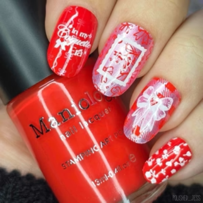 Maniology - Stamping Nail Polish - Pout (B539) - Cream Red