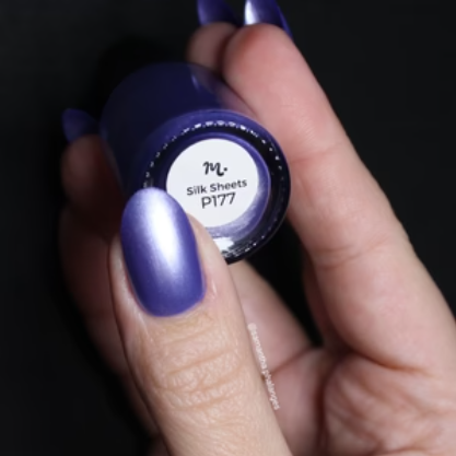 Maniology - Stamping Nail Polish - Satin Slumber: Silk Sheets (P177) - Purple Smooth Metallic