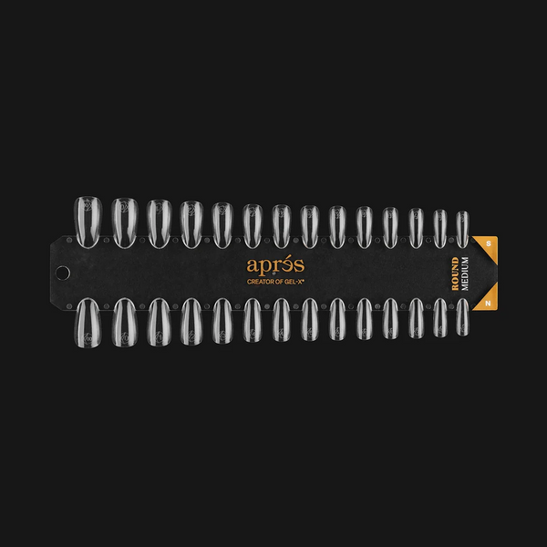 Apres - Gel-X Tip Swatch: Natural/Sculpted Round Medium