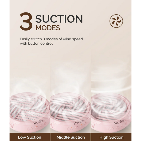 MelodySusie - SProR Cordless & Rechargeable Nail Dust Collector - Pink