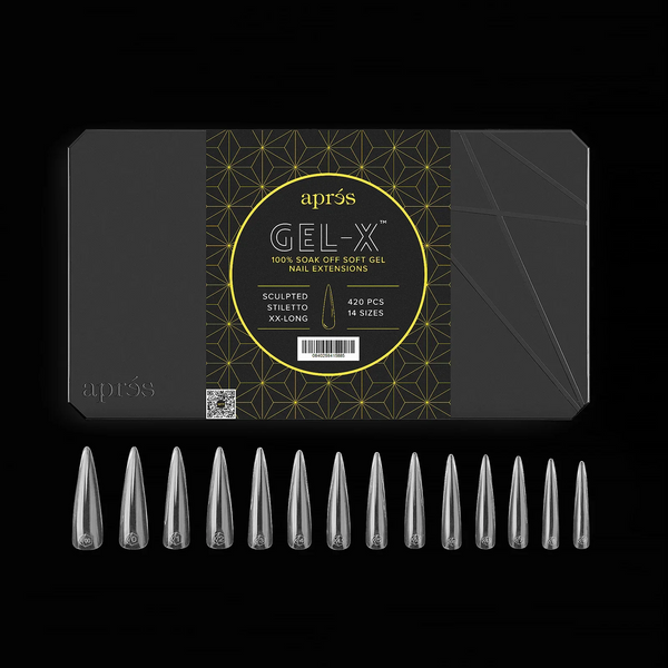 Gel-X® Sculpted Stiletto Extra Extra Long Box of Tips (420pcs)