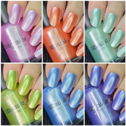 Maniology - Stamping Nail Polish - Satin Slumber: 6-Piece Smooth Metallic Set