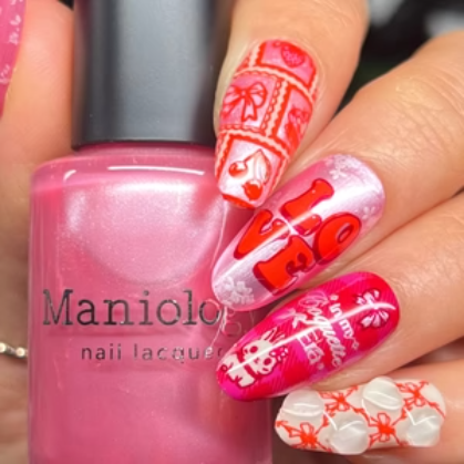 Maniology - Stamping Nail Polish - Silk and Satin (P174) - Pink Pearl