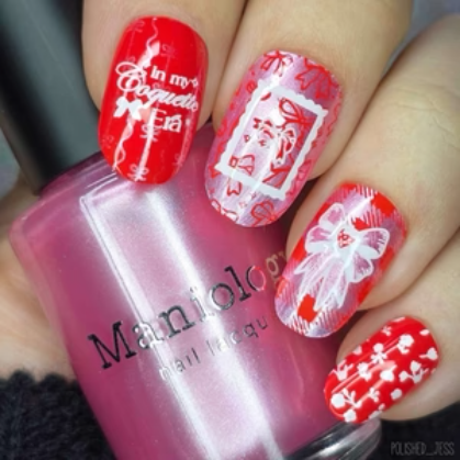 Maniology - Stamping Nail Polish - Silk and Satin (P174) - Pink Pearl