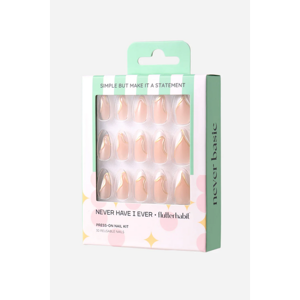Never Have I Ever - Simple But Make It A Statement - Short Almond Press-On Nails