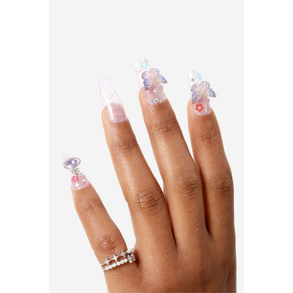 Never Have I Ever - Solar Star - Coffin Press-On Nails