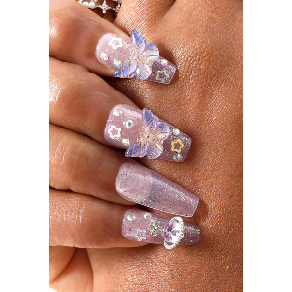 Never Have I Ever - Solar Star - Coffin Press-On Nails