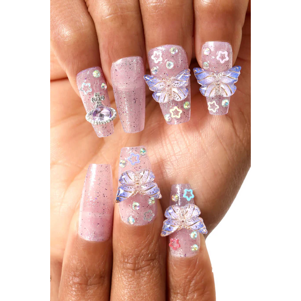 Never Have I Ever - Solar Star - Coffin Press-On Nails