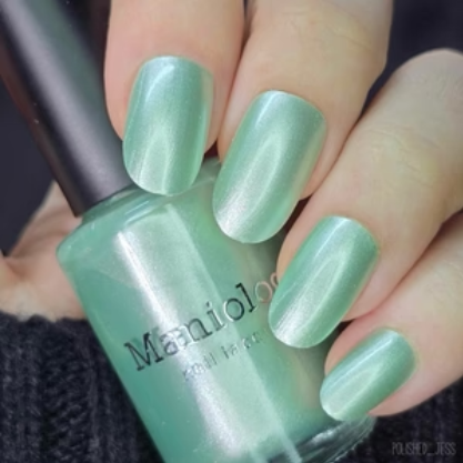 Maniology - Stamping Nail Polish - Satin Slumber: Fuzzy Slippers (P179) - Teal Smooth Metallic