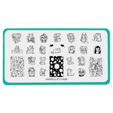 Maniology - Stamping Plate - Tiny Whiskers (M581)