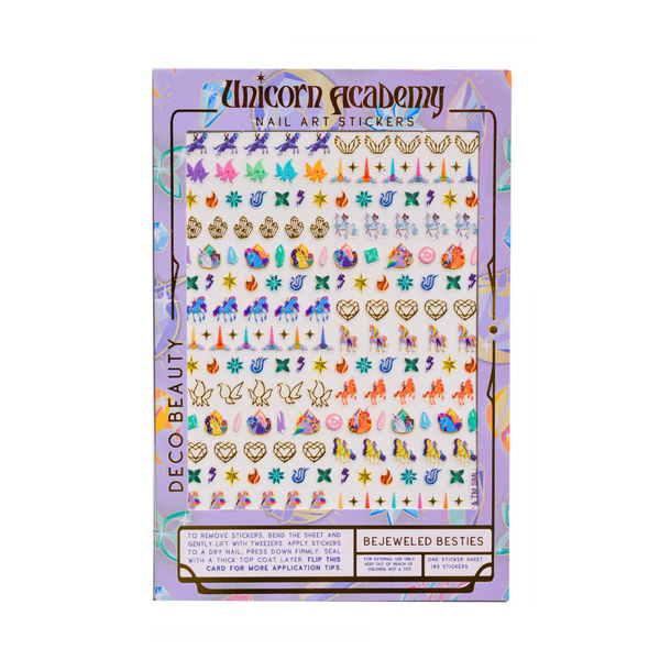 Deco Beauty - Nail Art Stickers - Unicorn Academia - Bejeweled Besties