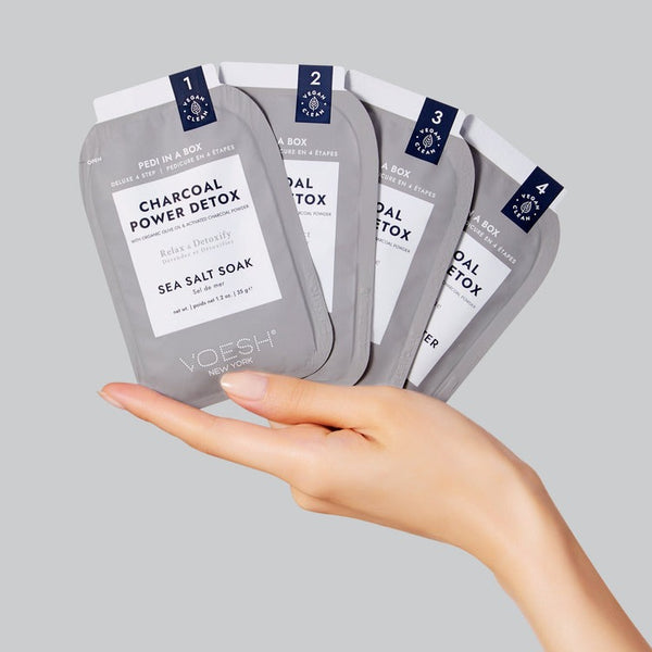 Voesh - Pedi in a Box Deluxe 4 Step - Charcoal Detox