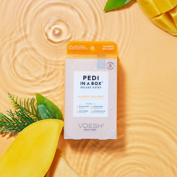 Voesh - Pedi in a Box Deluxe 4 Step - Mango Delight Trio