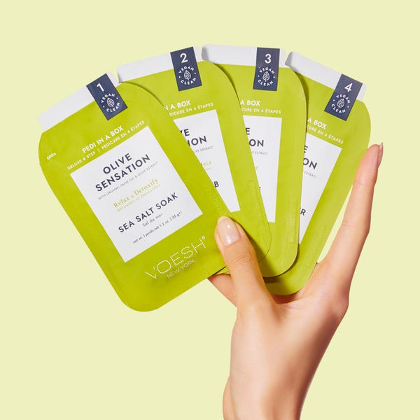 Voesh - Pedi in a Box Deluxe 4 Step - Olive Sensation