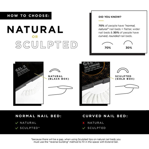 Apres - neutrals gel-x tips - maisie sculpted square long (150 pcs)