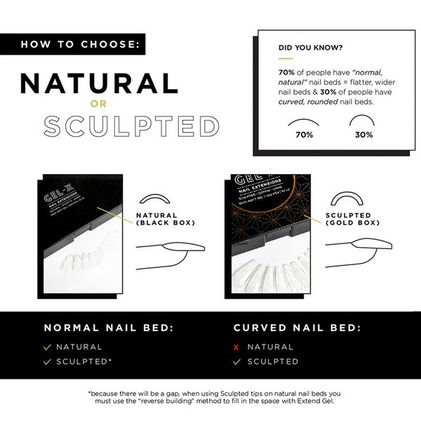 Apres - neutrals gel-x tips - mia sculpted coffin long (150 pcs)