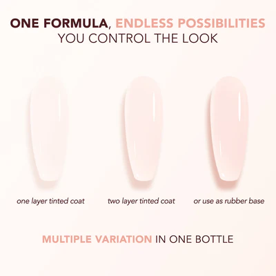 Kiara Sky - Gel Polish - Tinted Rubber Top Coat - Cashmere Delight 0.5 oz - #TNT03