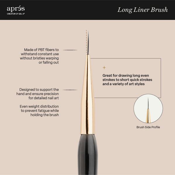Apres - Long Liner Brush 12Mm