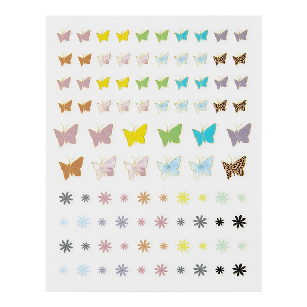 ella+mila - Nail Art Decal - Come Fly With Me - Butterflies + Flowers