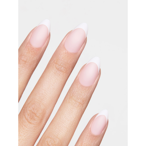 Static Nails - Reusable Pop-On Manicures - Matte French Almond