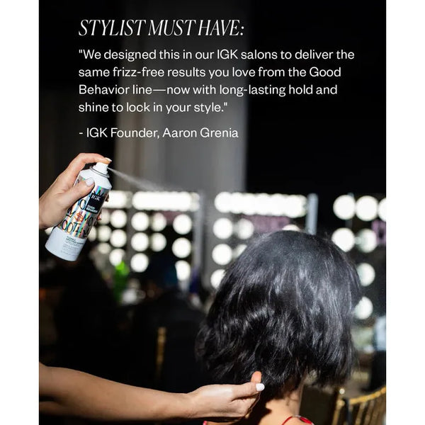 IGK - Good Behavior - Smooth Flexible Anti-Frizz Hairspray - 5.0 Oz