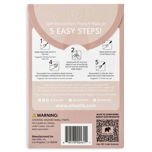 ella+mila - Nail Art Decal - French Mani Strips