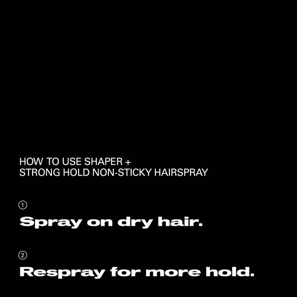 Sebastian - Shaper Plus+ Strong Hold Non-Sticky Hairspray VOC 50% 10.5 oz