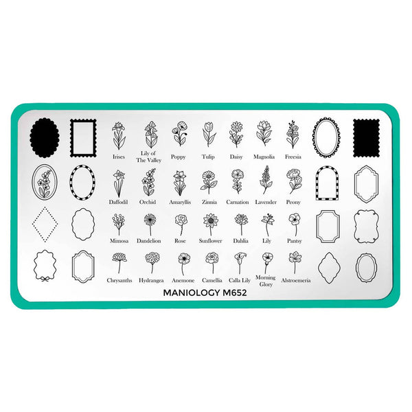 Maniology - Stamping Plate - Floral Moments (M652)