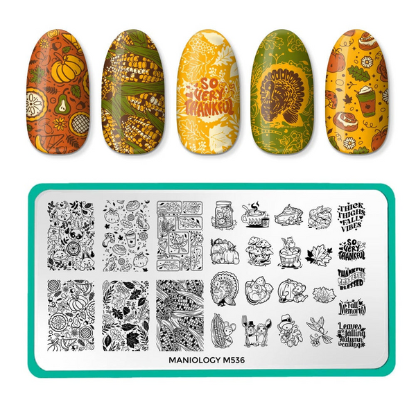Maniology - Stamping Plate - Give Thanks (M536)