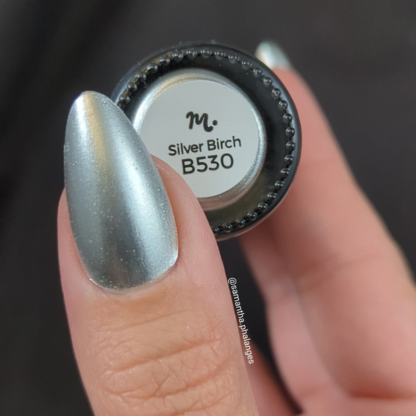 Maniology - Stamping Nail Polish - Harvest Hues: Silver Birch (B530) - Silver Metallic