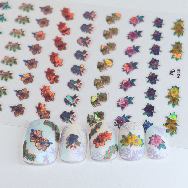 Maniology - Nail Art Stickers - Island Hibiscus (Ms-133)