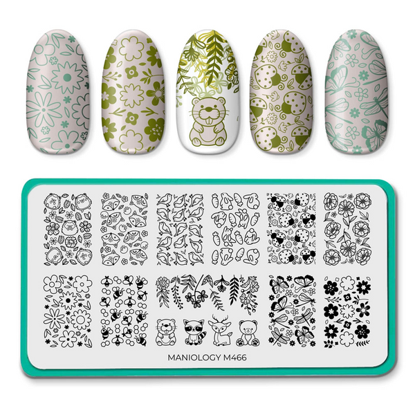 Maniology - Stamping Plate - Meadow Magic #M466