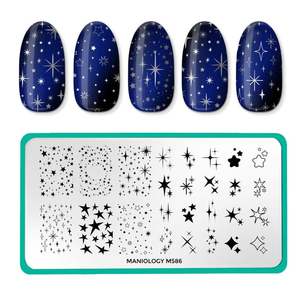 Maniology - Stamping Plate - Star Showers (M586)