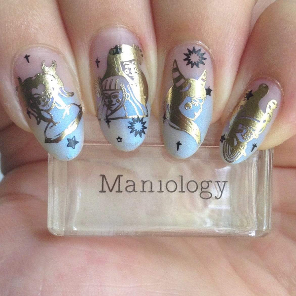 Maniology - Sun Sign Titanium Gold Mirror Chrome Nail Art Powder