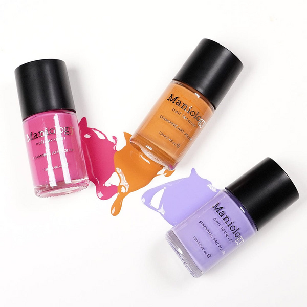 Maniology - Stamping Nail Polish - Sunshower: 3-Piece Cream Stamping Polish Set