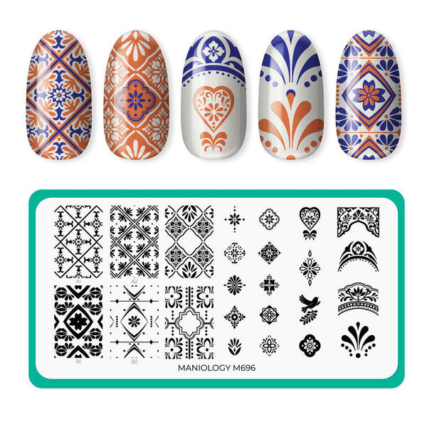 Maniology - Stamping Plate - Villa Mosaic #M696