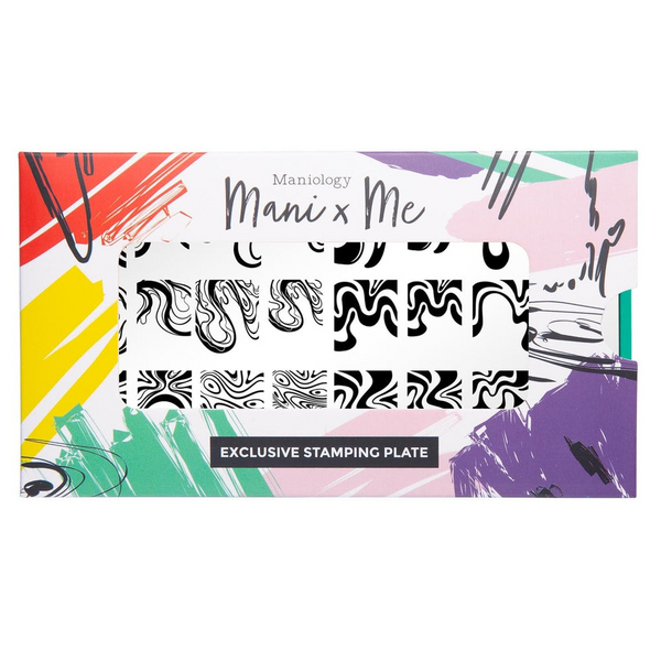 Maniology - Stamping Plate - Wavy French (M539)