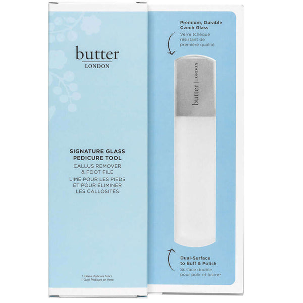 butter LONDON - Signature Glass Pedicure Foot File & Callus Remover Tool